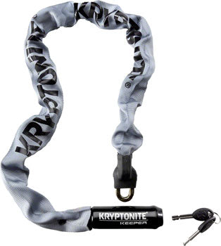Kryptonite Krypto Keeper 785 Integrated Chain Lock 2.8ft Gray Gray