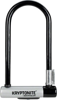 Kryptonite Kryptolok U-lock - 4 X 9`, Keyed, Black, Includes Bracket