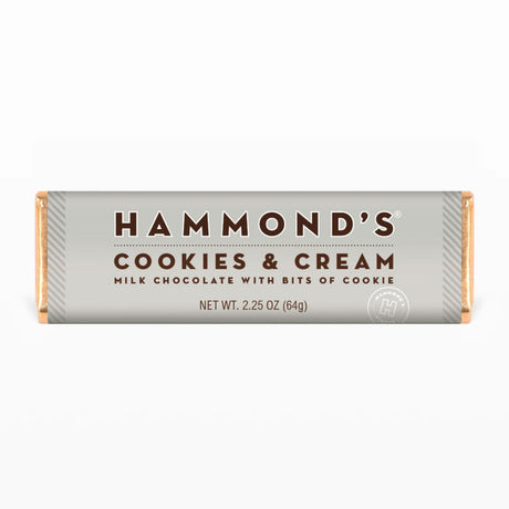 Hammond's Candies Cookies And Cream Milk Chocolate Bar