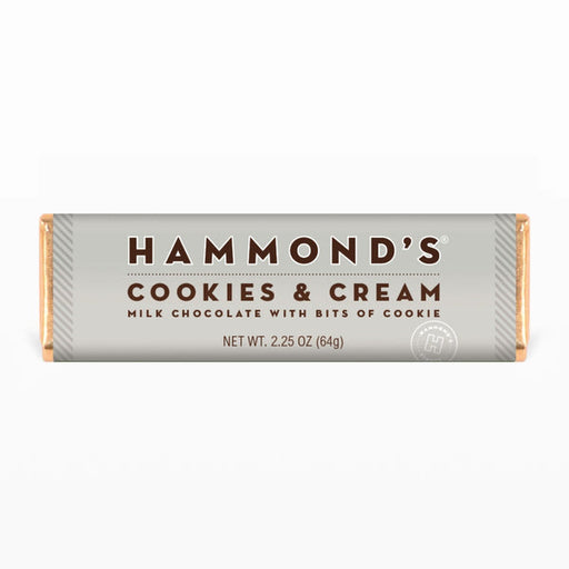 Hammond's Candies Cookies And Cream Milk Chocolate Bar