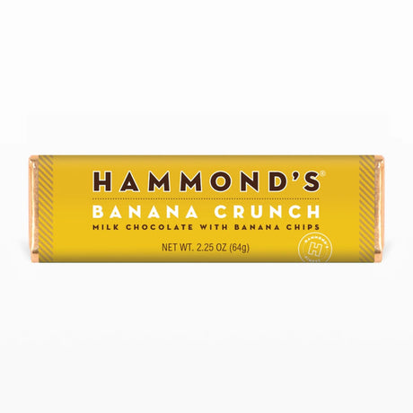 Hammond's Candies Banana Crunch Milk Chocolate Bar