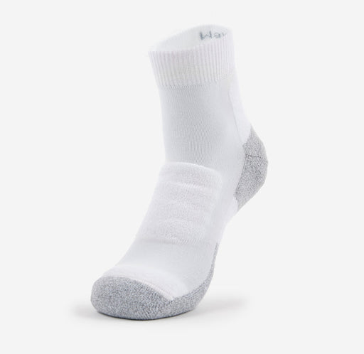 Thorlo Men's Light Cushion Ankle Walking Sock White/Platinum