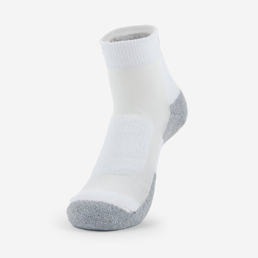 Thorlo Women's Light Cushion Ankle Walking Sock White/Platinum