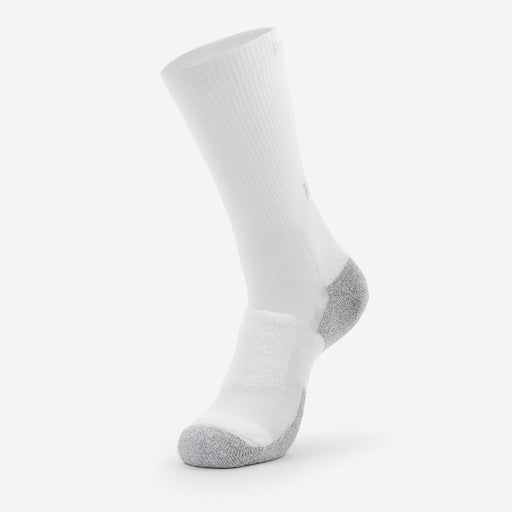 Thorlo Men's Light Cushion Crew Walking Sock White/Platinum