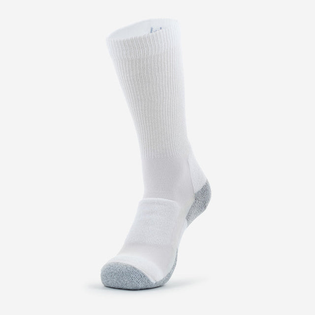 Thorlo Women's Light Cushion Crew Walking Sock White/Platinum