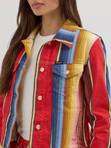 Wrangler Lainey Wilson Rodeo Ben Stripe Trucker Jacket - Rodeo Ben Stripe