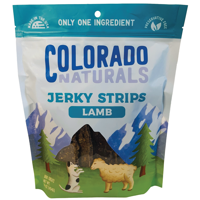 Colorado Pet Treats Colorado Naturals Lamb Jerky Strip Dog Treats - 16oz. Lamb