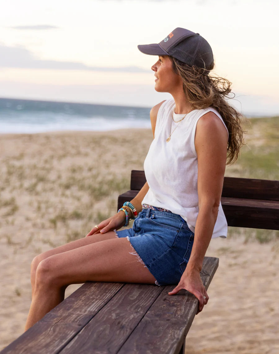 Carve Designs Larisa Hemp Tank - Cloud