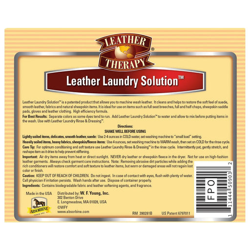 Leather Therapy Leather Laundry Solution - 16oz.