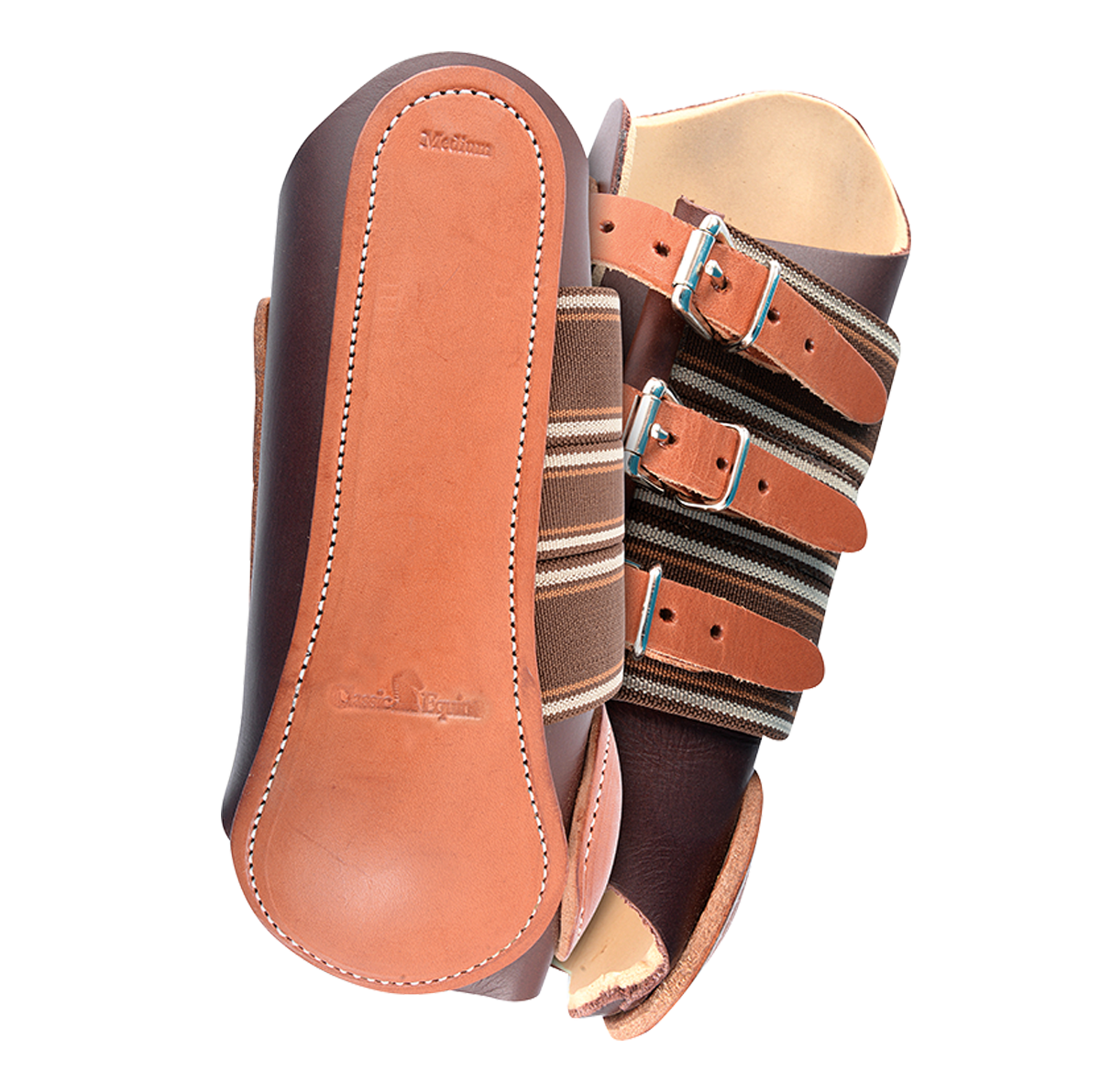 Classic Equine Leather Splint Boot - Front