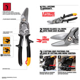 ToughBuilt Left Cut Aviation Snips