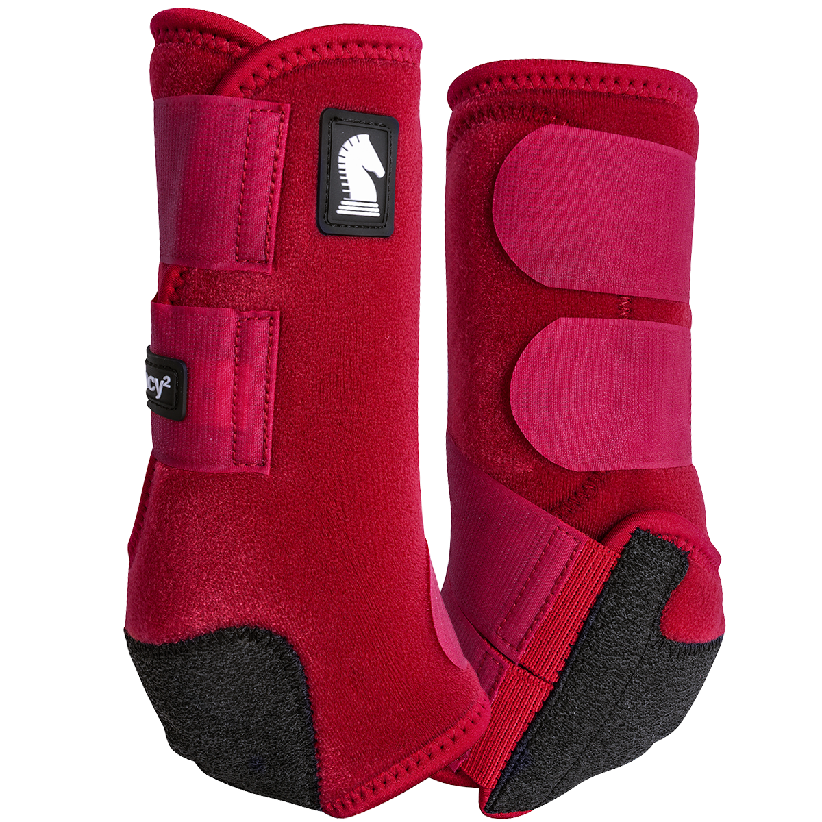 Classic Equine Legacy2 Support Boots - Crimson