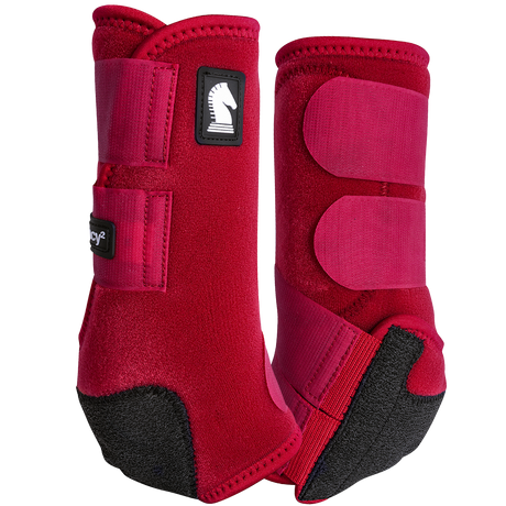 Classic Equine Legacy2 Support Boots - Crimson