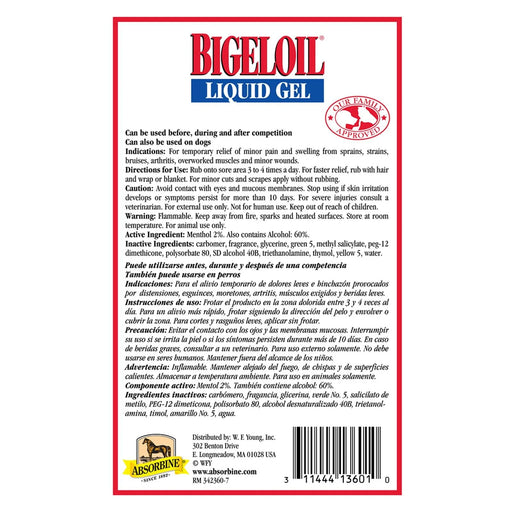 Bigeloil Liquid Gel Liniment - 14oz.