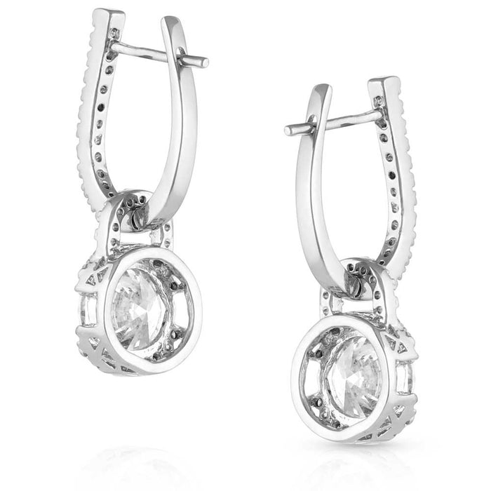 Montana Silversmiths Lock And Key Crystal Earrings