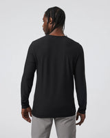 Vuori Long-Sleeve Strato Tech Tee - Black