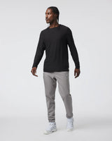 Vuori Long-Sleeve Strato Tech Tee - Black