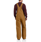 Carhartt Loose Fit Firm Duck Insulated Bib Overall - 2 Warmer Rating - Black