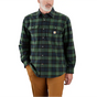 Carhartt Loose Fit Heavyweight Flannel Long-Sleeve Plaid Shirt - Frosted Balsam