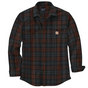 Carhartt Loose Fit Heavyweight Flannel Long-Sleeve Plaid Shirt - Mocha