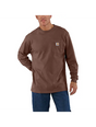 Carhartt Loose Fit Heavyweight Long-Sleeve Pocket T-Shirt - Mocha Heather