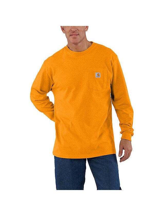 Carhartt Loose Fit Heavyweight Long-Sleeve Pocket T-Shirt - Rust Heather