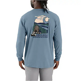 Carhartt Loose Fit Heavyweight Long-Sleeve Smoky Mountain National Park Graphic T-Shirt - Thundercloud