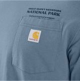 Carhartt Loose Fit Heavyweight Long-Sleeve Smoky Mountain National Park Graphic T-Shirt - Thundercloud