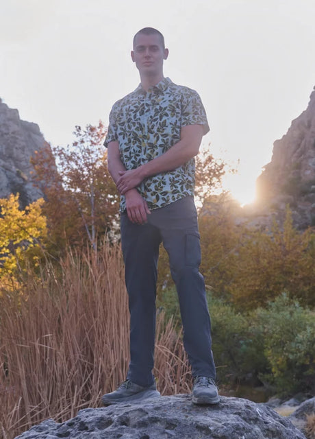 Prana Lost Sol Printed Short Sleeve Shirt - Saltwater Wildflower