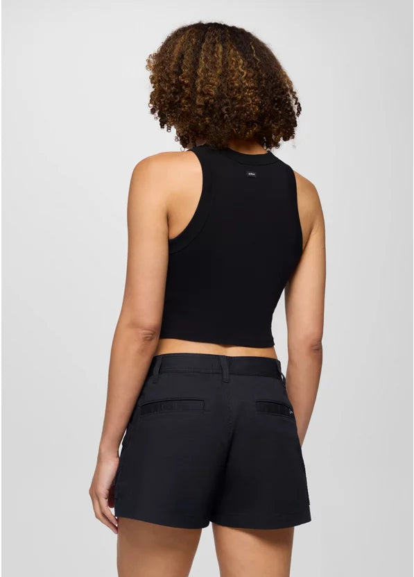 Prana Lotus High Neck Tank - Black