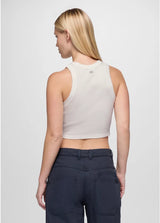 Prana Lotus High Neck Tank - Soft White