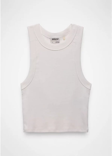 Prana Lotus High Neck Tank - Soft White