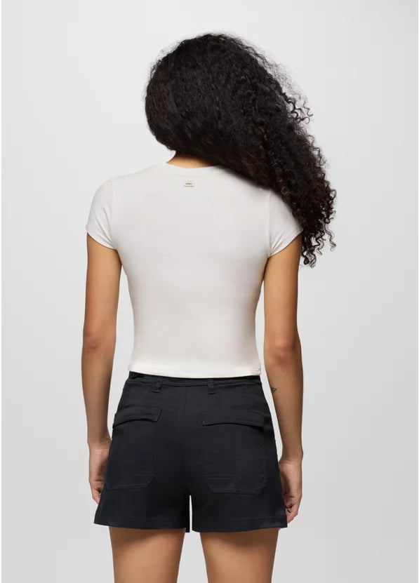 Prana Lotus Short Sleeve Tee - Soft White
