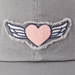 Life Is Good Love More Heart Wings Tattered Chill Cap - Slate Gray