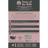 Taste of the Wild Lowland Creek Feline Recipe with Roasted Quail & Roasted Duck - 5 LB