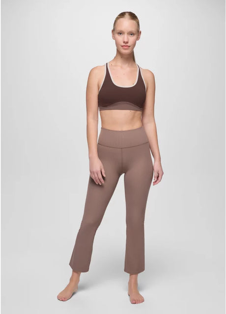 Prana Luxara Rib Flare Crop - Carob
