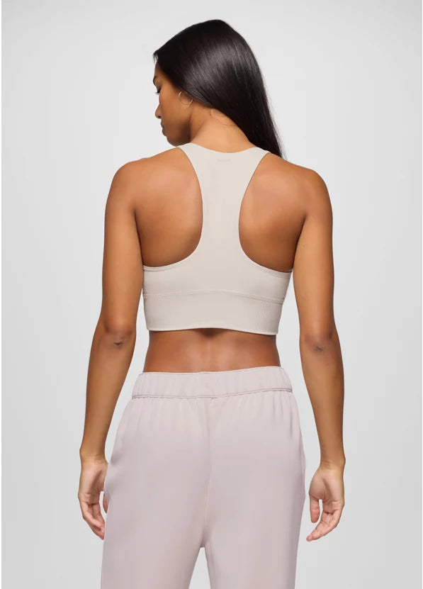Prana Luxara Rib Racerback Bralette - Almond