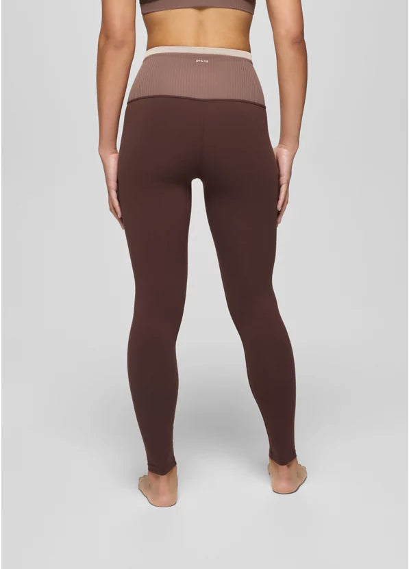 Prana Luxara Salutations Legging - Mocha Colorblock