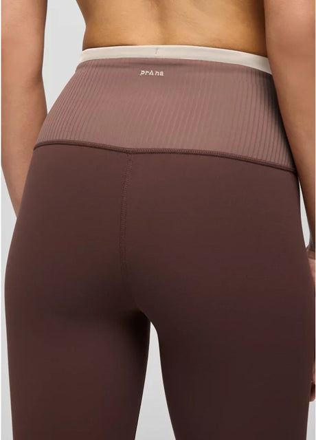 Prana Luxara Salutations Legging - Mocha Colorblock