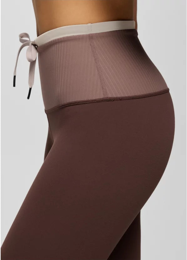 Prana Luxara Salutations Legging - Mocha Colorblock