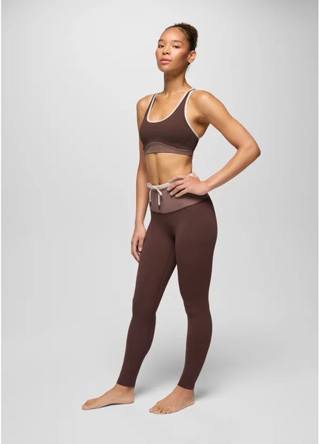 Prana Luxara Salutations Legging - Mocha Colorblock