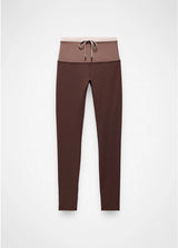 Prana Luxara Salutations Legging - Mocha Colorblock