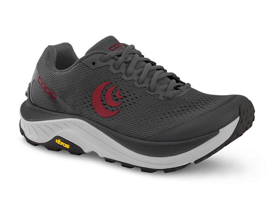 Topo Athletic Men's Ultraventure 3 Wide Shoe - Grey/Red Grey/Red