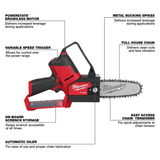 Milwaukee M12 FUEL HATCHET 6-inch Pruning Saw (Tool-Only)