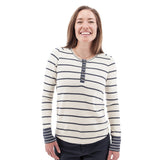 Aventura Womens Nicole Henley Ombre blue