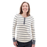 Aventura Womens Nicole Henley Ombre blue