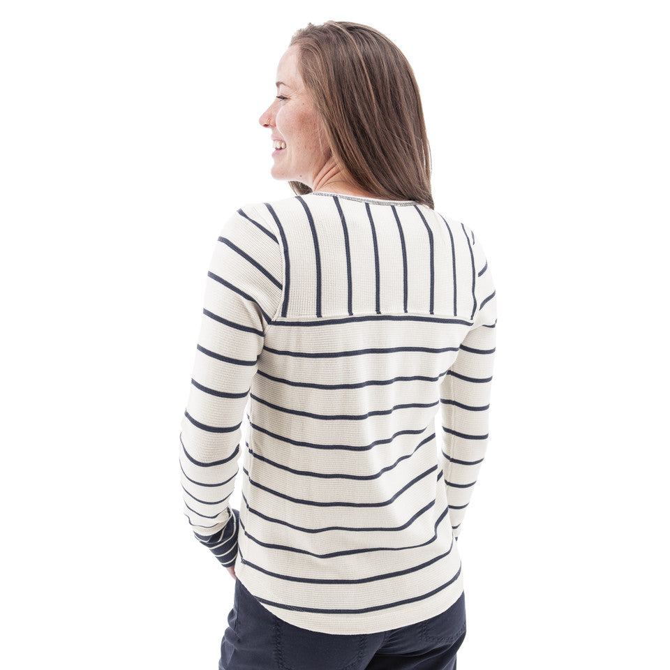 Aventura Womens Nicole Henley Ombre blue