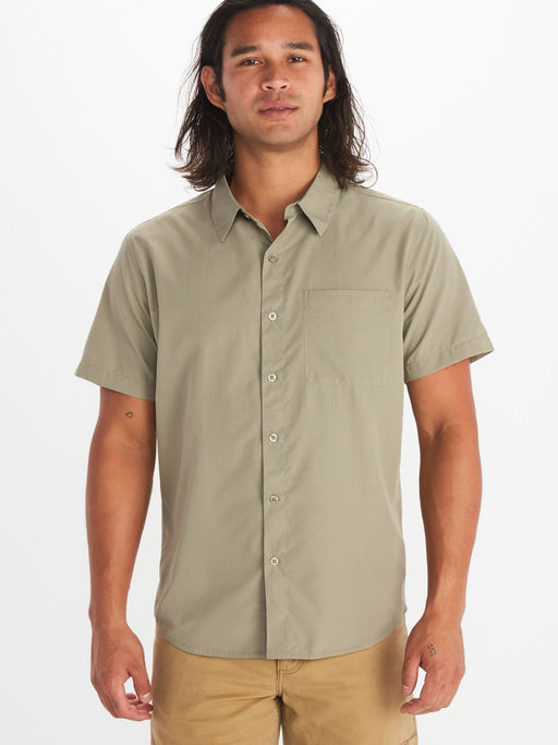 Marmot Men's Aerobora Short-sleeve Shirt Vetiver
