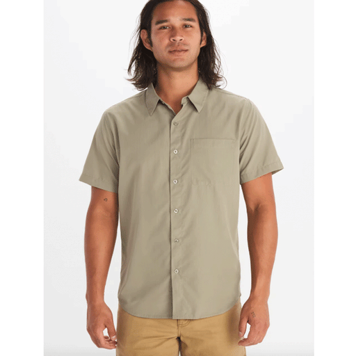 Marmot Men's Aerobora Short-Sleeve Shirt Vetiver