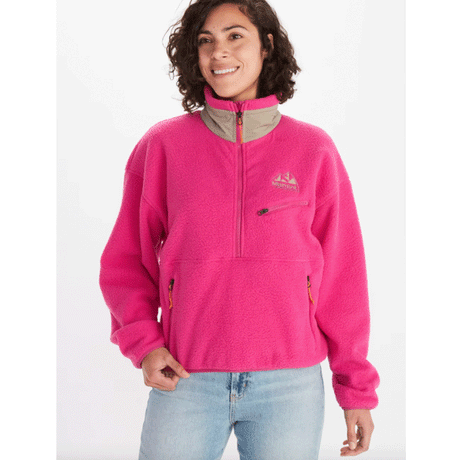 Marmot Women's '94 E.C.O. Recycled Fleece Fuchsia Red/Vetiver